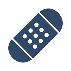 Medical patch icon. Bandage symbol. Flat icon design for health care concept.