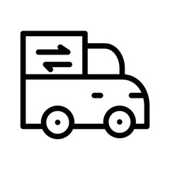 Fast delivery icon. Cargo shipping symbol. Flat icon design for perfect web and mobile e-commerce apps.
