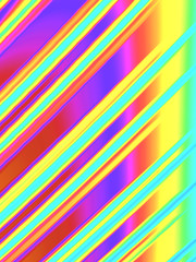 Geometric energetic background. Retro neon colors and lights. Colorful backdrop. Violet, orange, yellow, green, blue.