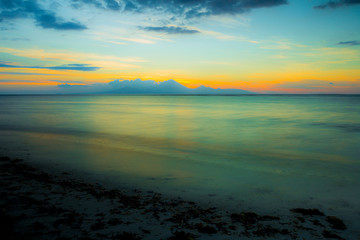 Atardecer en el mar