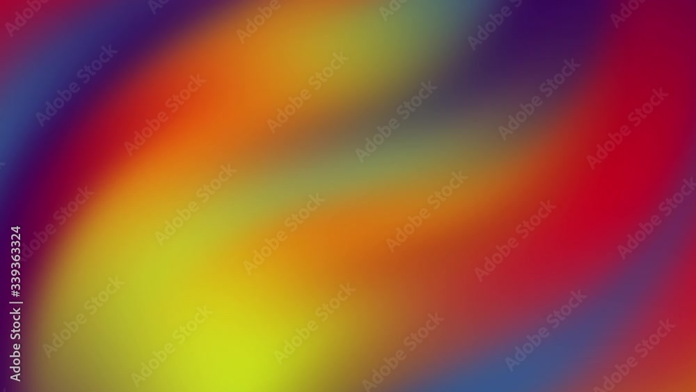 Poster bright colored seamless loop twisted gradient background.3d render rows colorful purple red yellow b