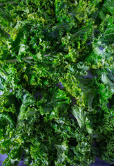 raw green kale