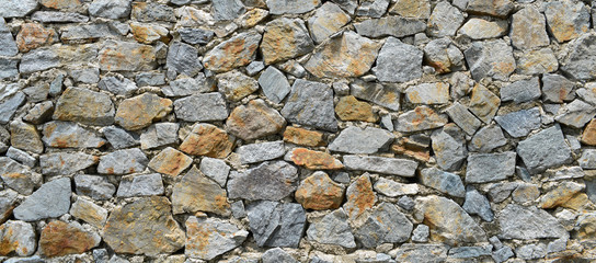 Stone background, texture of stone grey brick wall