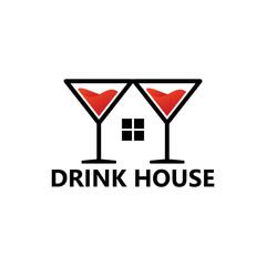 Drink House Logo Template Design