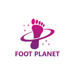 Foot Planet Logo Template Design