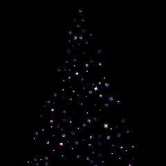 Purple glitter star confetti little spark violet