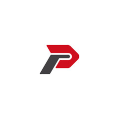 P initial sport logo vector for brand or identity