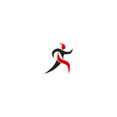 Obraz premium Sport man logo for brand or identity
