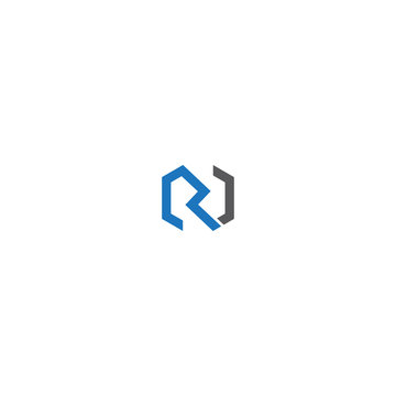 recommend clip art: Symbol of the RN letter vector logo
