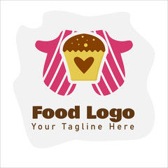 Cupcake logo template