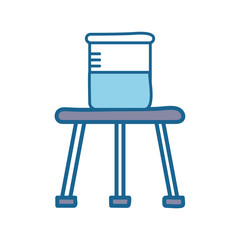 Science jar line and fill style icon vector design