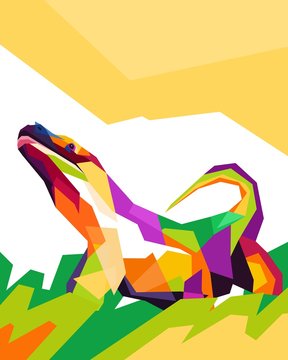 comodo dragon style pop art portrait