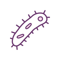 Virus line style icon vector design