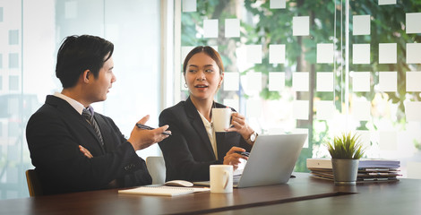 Business People Planning Strategy Analysis Office Concept Cooperation Corporate Achievement Teamwork Concept.