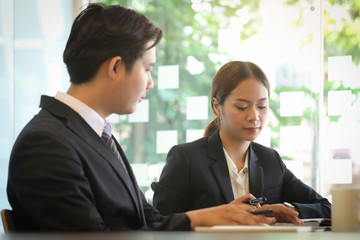 Business People Planning Strategy Analysis Office Concept Cooperation Corporate Achievement Teamwork Concept.