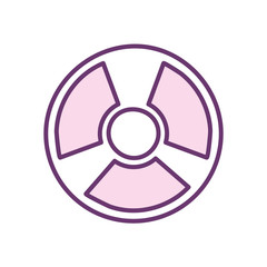 Science hazard line style icon vector design