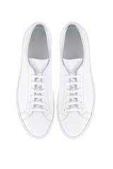 New black sneakers, view from above