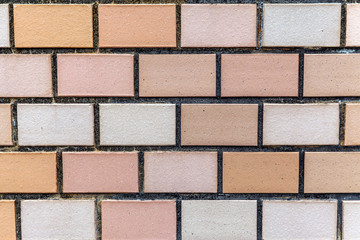 レンガ風タイル塀の背景素材