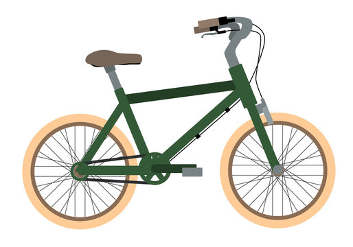 緑色の自転車の写真
