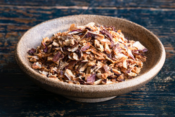 Dried Shallots in a Bowl