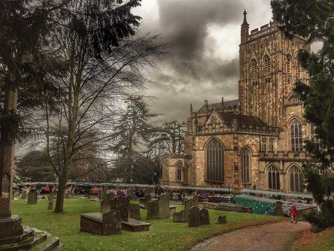 Tombstones At Cemetery Great Malvern Priory