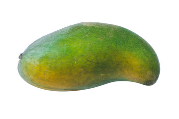 papaya fruit isolated on white background