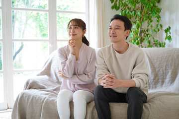 Obraz premium アジア人 カップル,夫婦のポートレート