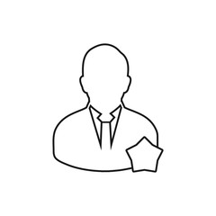 Business Achievement Line Icon. Editable Vector EPS Symbol Illustration.