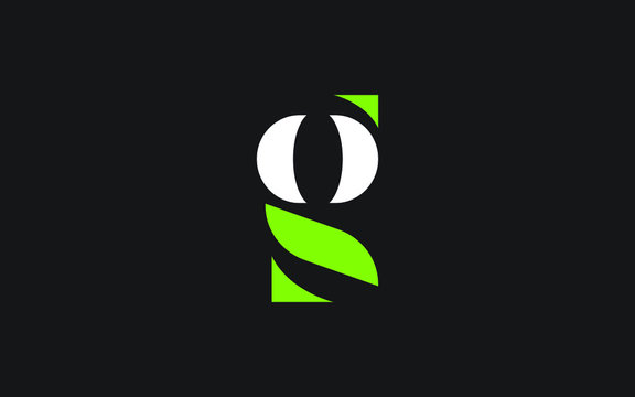og or go and o or g lowercase Letter Initial Logo Design, Vector Template