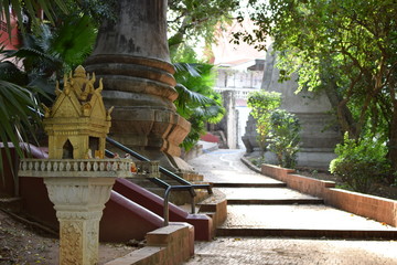 Shrine in Wat Phnom in Phnom Penh