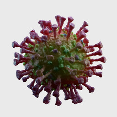 3d rendered illustration of a virus