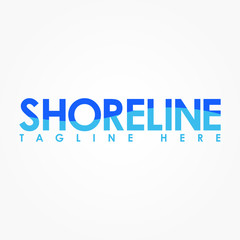 shoreline letter logo design