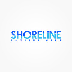 shoreline letter logo design