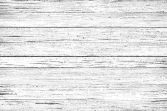 white old wooden wall or old wood panel texture abstract background