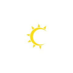 sun illustration  logo vector