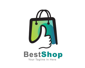 cart Shopping love logo design inspiration