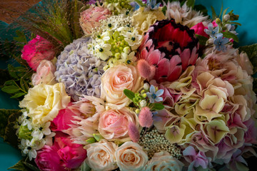 Bouquet of flowers.