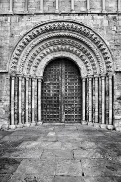 Closed Old Door At Selby Abbey