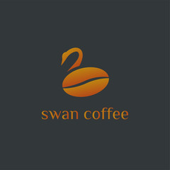 Swan Coffee Logo Template