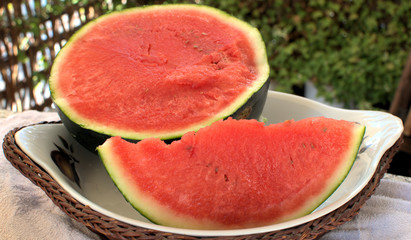 
red watermelon juicy, from organic farming