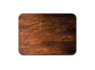 Wooden cutting board texture isolated on white background with clipping path for design
