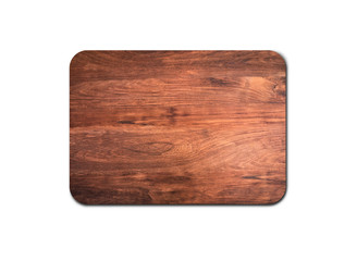 Wooden cutting board texture isolated on white background with clipping path for design