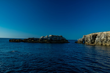 evening view of the sea with its cliffs