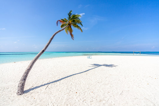 The beautifull beach of Dhangethi, maldives. Known for Diving, day tour for resort and this beautifull beaches and the swing in the water