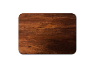 Wooden cutting board texture isolated on white background with clipping path for design