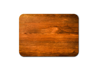Empty rustic wood board texture isolated on white background with copy space for design or work. clipping path