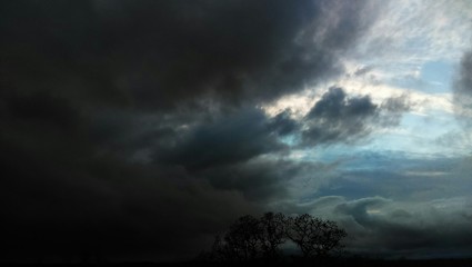 Obraz na płótnie Canvas Low Angle View Of Storm Clouds In Sky