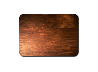 Handmade wood board texture isolated on white background with clipping path for design