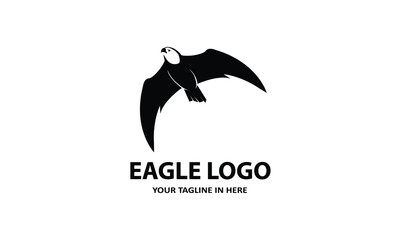 Fototapeta premium silhouette A simple eagle, suitable for business symbols or logos
