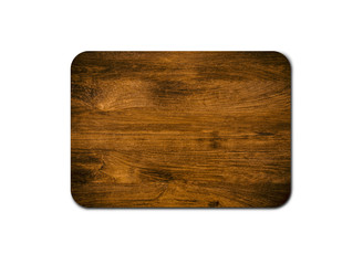 Closeup of pine wooden board isolated on white background with copy space and clipping path for design